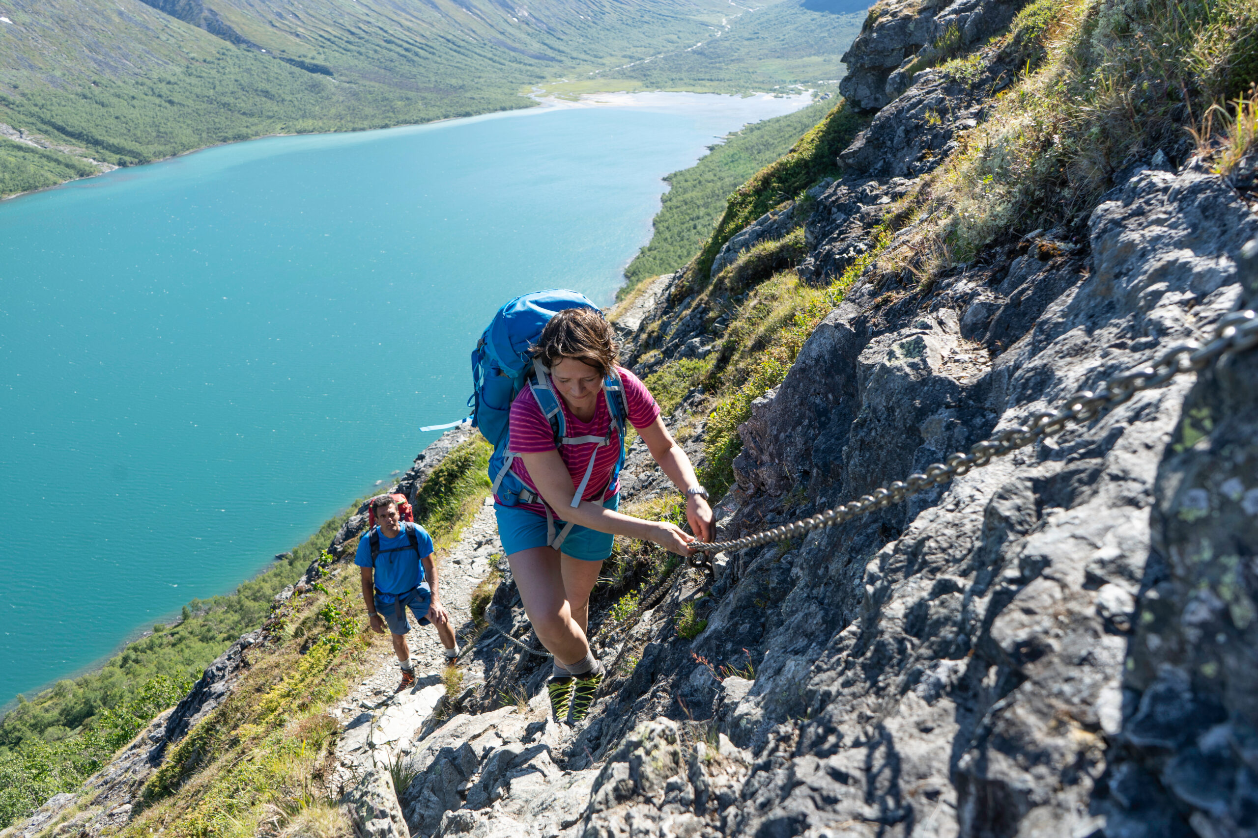 Climbing the Bukkelægret Ridge, Historical Route, Jotunheimen. On the way from Memurubu to Gjendebu.